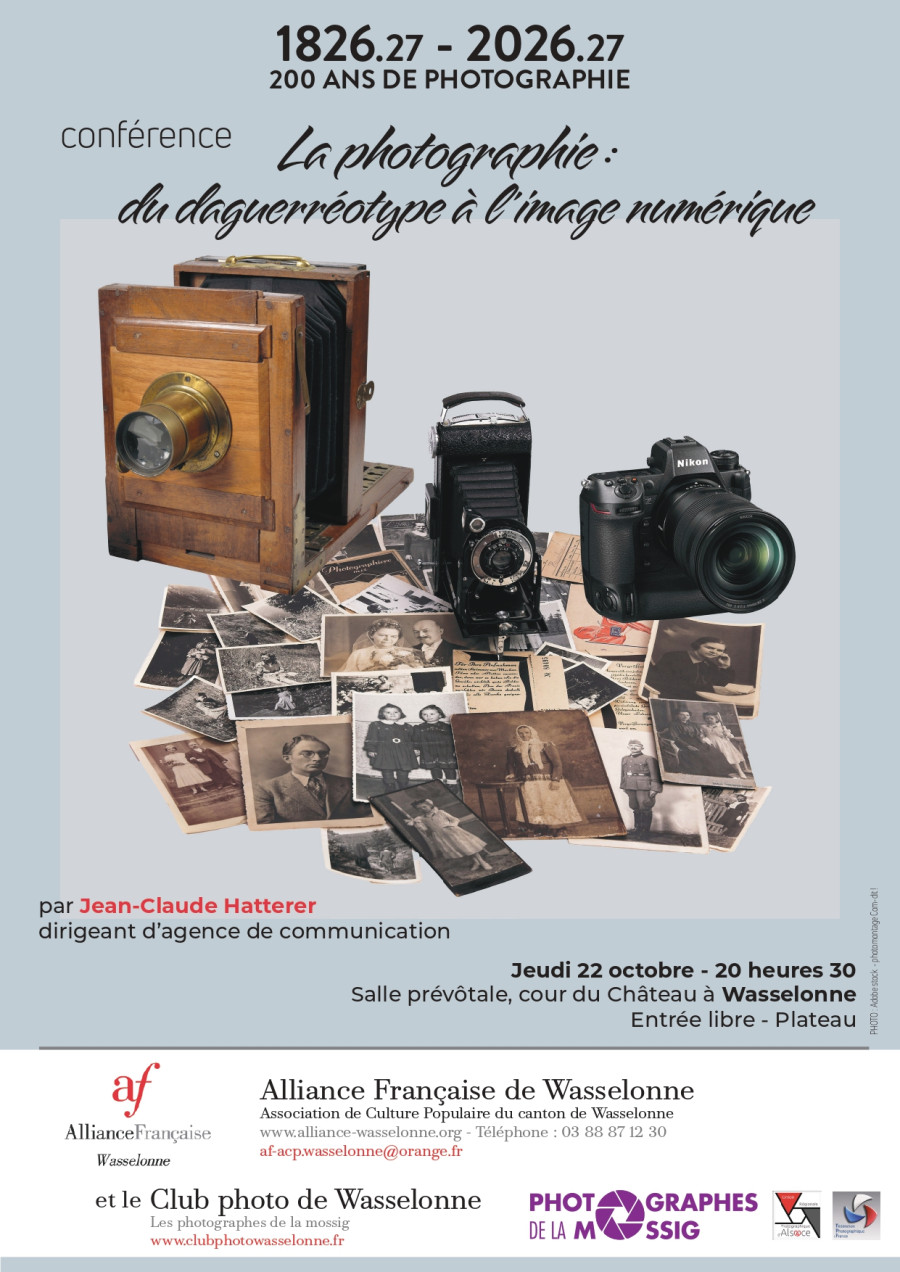 PHOTOGRAPHES DE LA MOSSIG - La photographie : du daguerréotype à l'image numérique